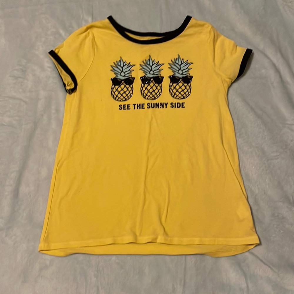 Yellow justice pineapple shirt